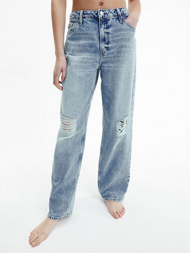 Blue Calvin Klein 90\'s Straight Women Jeans | FSVH-71583