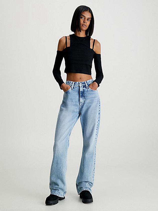 Blue Calvin Klein Authentic Bootcut Women Jeans | KTIQ-58024
