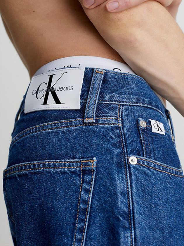Blue Calvin Klein Authentic Straight Men Jeans | UXSO-96325