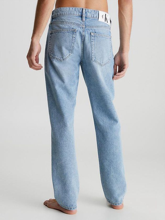 Blue Calvin Klein Authentic Straight Men Jeans | CFND-61893