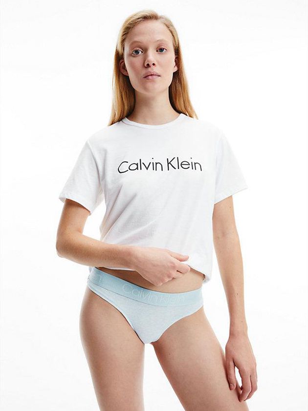 Blue Calvin Klein Body Women Thong | SYPB-90587