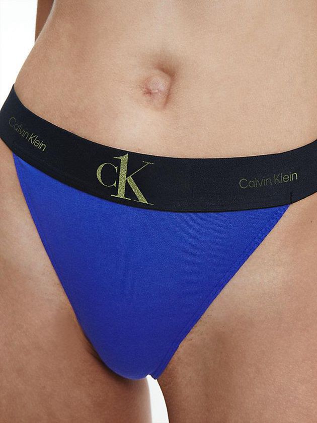 Blue Calvin Klein CK One Women Thong | FNRJ-65297