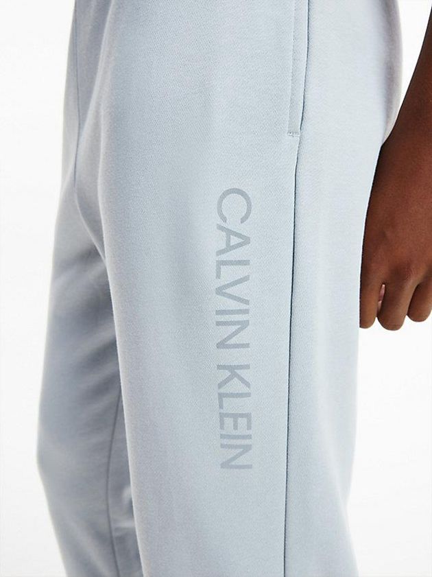 Blue Calvin Klein Cotton Terry Men Joggers | LPWY-61290