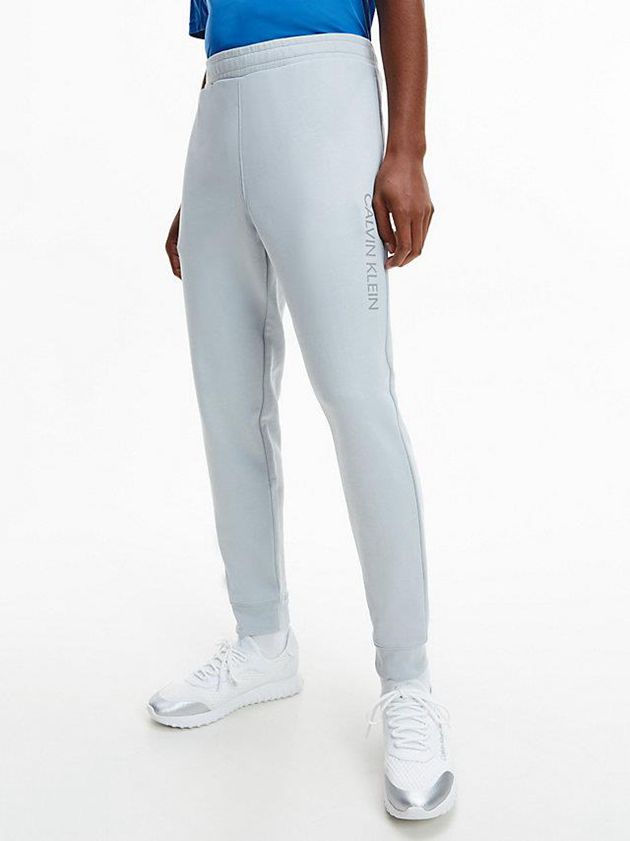 Blue Calvin Klein Cotton Terry Men Joggers | LPWY-61290