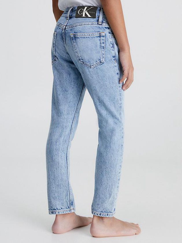 Blue Calvin Klein Dad Boys's Jeans | FUEJ-64103