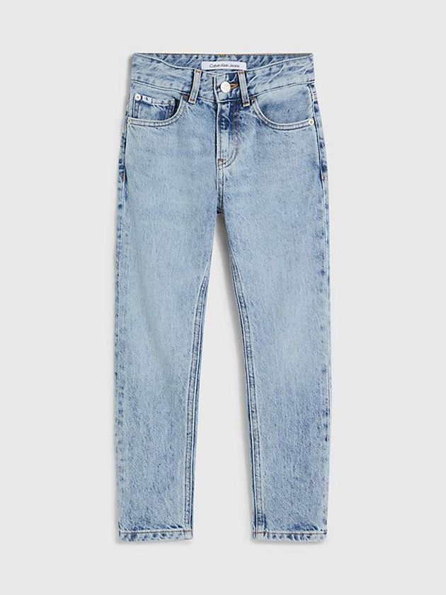 Blue Calvin Klein Dad Boys's Jeans | FUEJ-64103