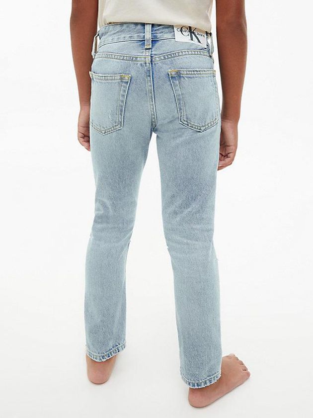 Blue Calvin Klein Dad Boys's Jeans | HFDV-34087