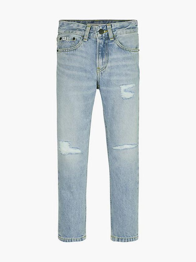 Blue Calvin Klein Dad Boys's Jeans | HFDV-34087