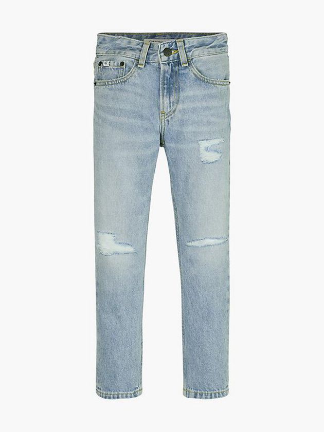 Blue Calvin Klein Dad Boys's Jeans | HFDV-34087