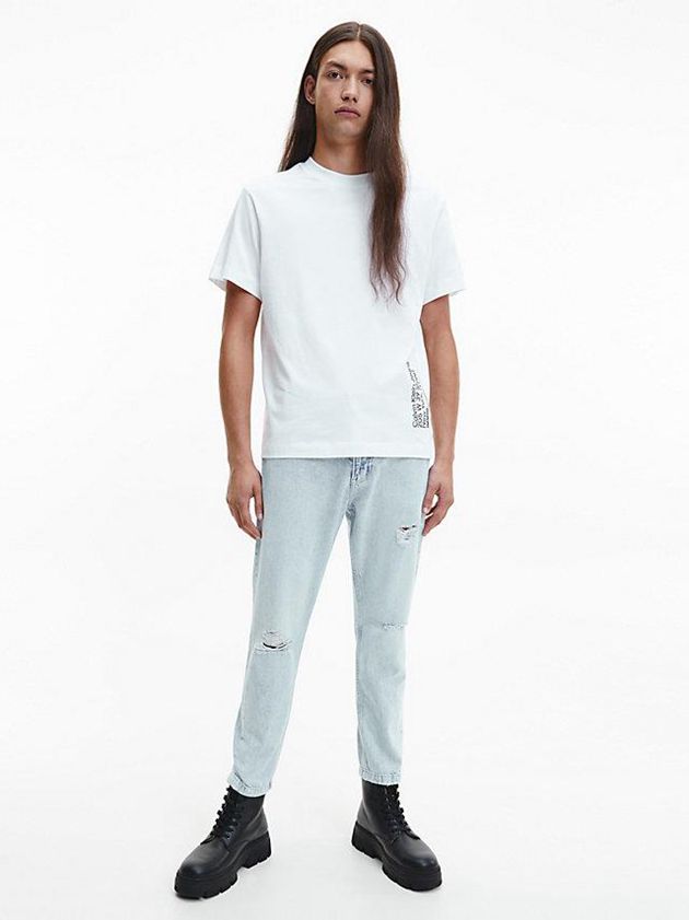 Blue Calvin Klein Dad Men Jeans | NHIO-28769
