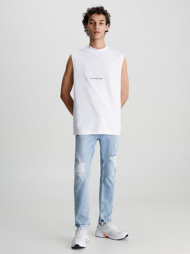 Blue Calvin Klein Dad Men Jeans | SEGU-34785