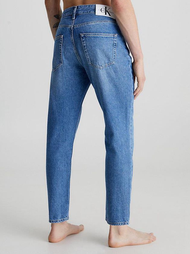 Blue Calvin Klein Dad Men Jeans | SPJE-09852