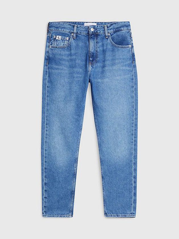Blue Calvin Klein Dad Men Jeans | SPJE-09852