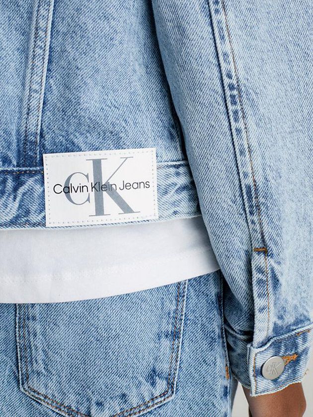 Blue Calvin Klein Denim Girls's Jacket | RHBT-60934