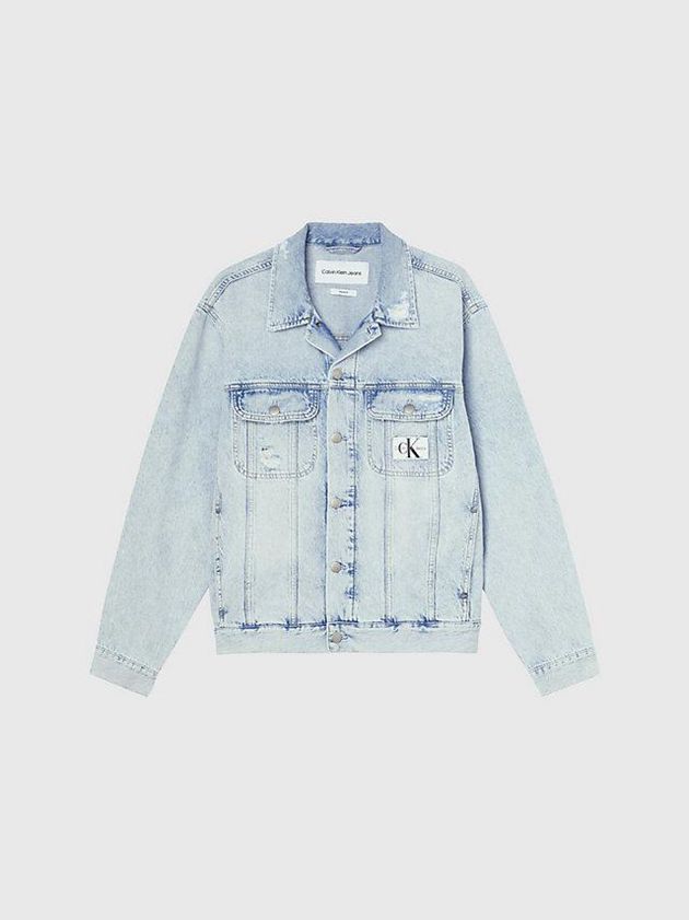 Blue Calvin Klein Denim Men Jacket | SRBG-94213
