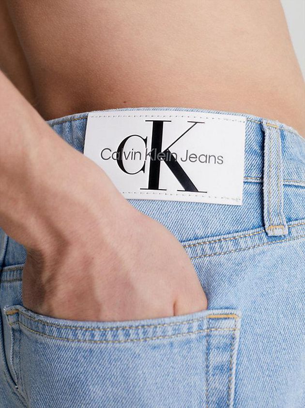 Blue Calvin Klein Denim Men Shorts | HSMY-41720