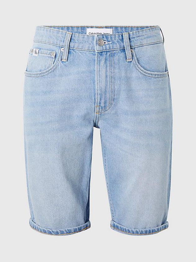 Blue Calvin Klein Denim Men Shorts | HSMY-41720
