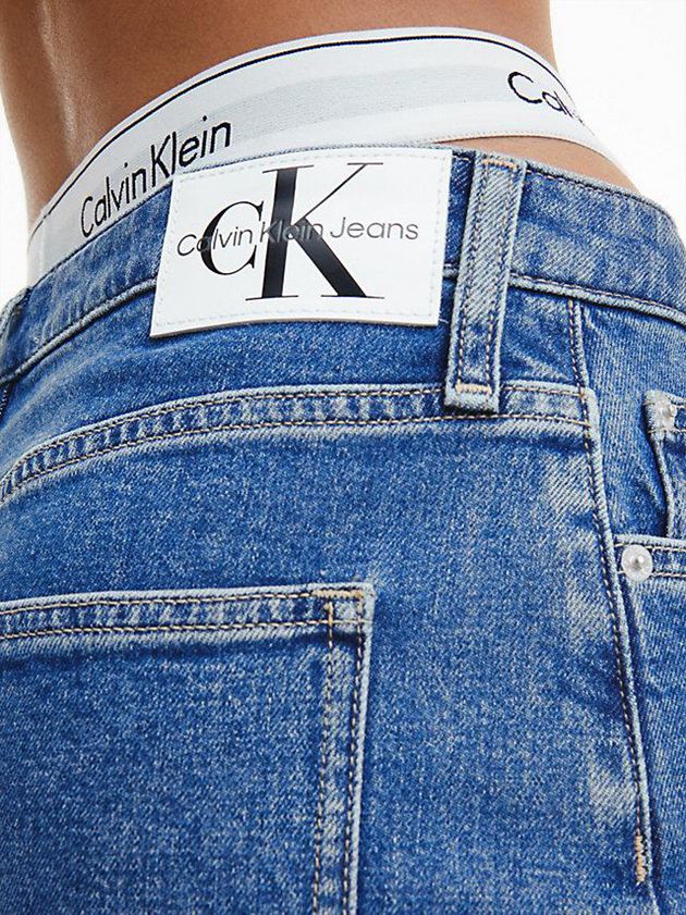 Blue Calvin Klein Denim Micro Mini Women Skirt | TGNY-23194