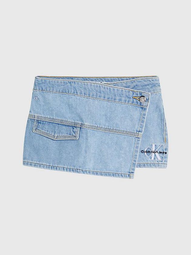Blue Calvin Klein Denim Mini Girls's Skirt | HJOL-97013