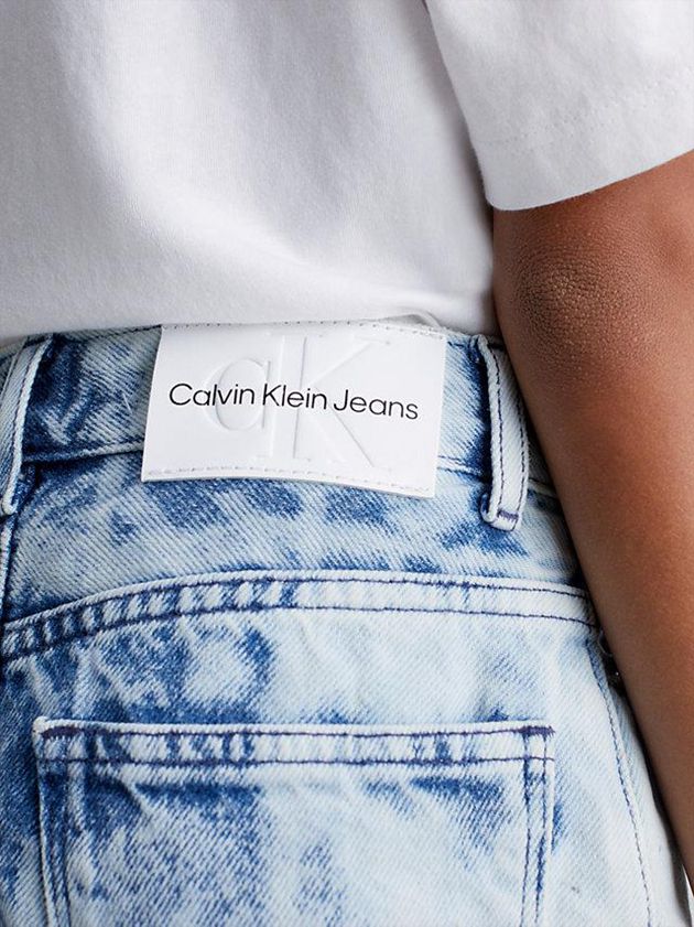 Blue Calvin Klein Denim Tie Dye Girls's Skirt | HIDB-42731