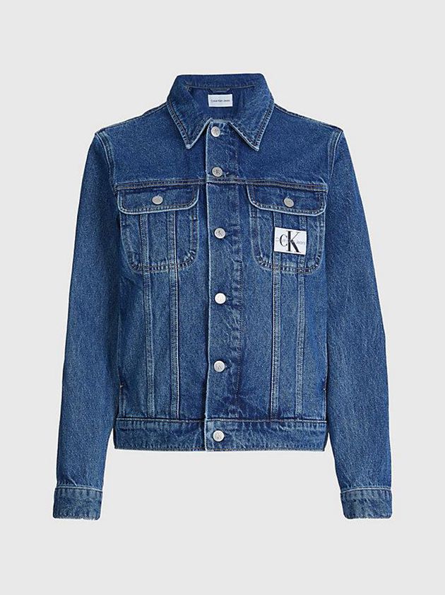 Blue Calvin Klein Denim Women Jacket | PIXM-47236