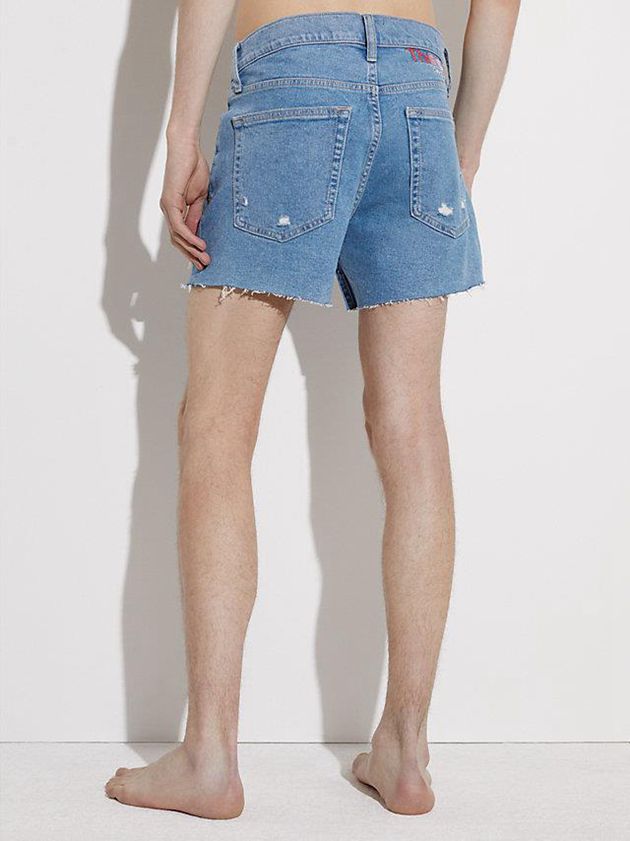 Blue Calvin Klein Denim - Pride Men Shorts | ACUK-10796
