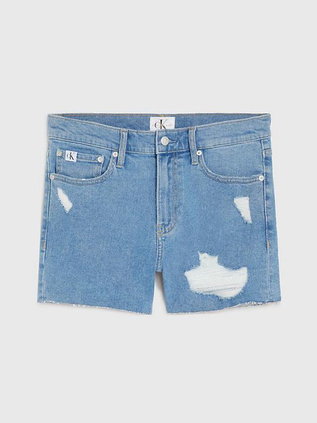 Blue Calvin Klein Denim - Pride Men Shorts | ACUK-10796