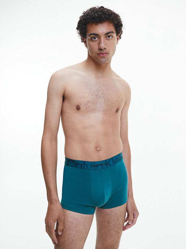 Blue Calvin Klein Embossed Icon Men Briefs | LBPG-46819
