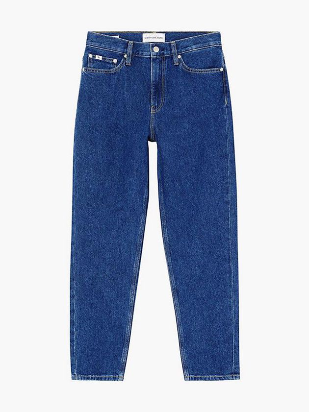 Blue Calvin Klein High Rise Mom Women Jeans | QWLJ-43210