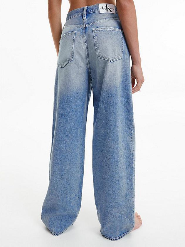 Blue Calvin Klein High Rise Relaxed Women Jeans | MXCN-68493