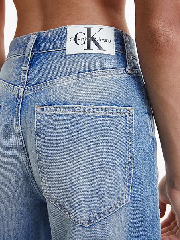 Blue Calvin Klein High Rise Relaxed Women Jeans | MXCN-68493