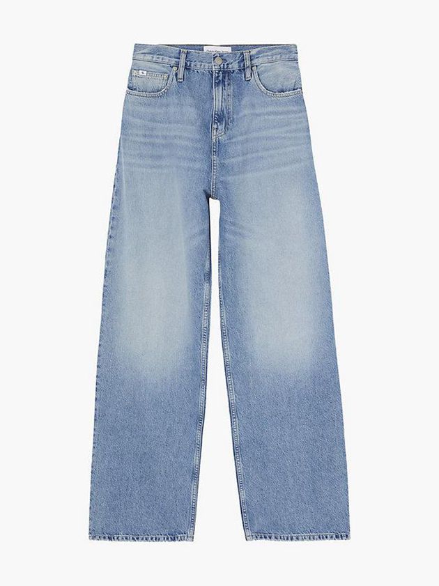 Blue Calvin Klein High Rise Relaxed Women Jeans | MXCN-68493