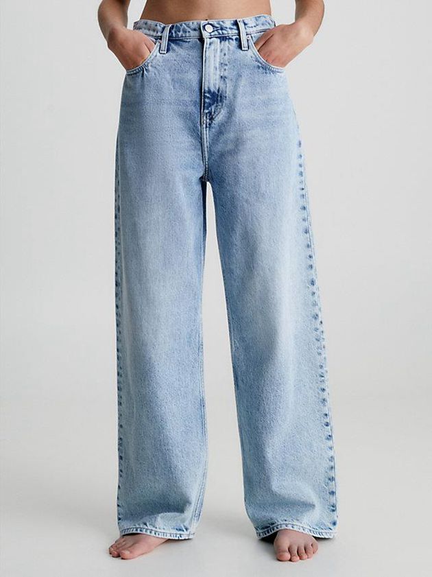 Blue Calvin Klein High Rise Relaxed Women Jeans | MTKP-04627