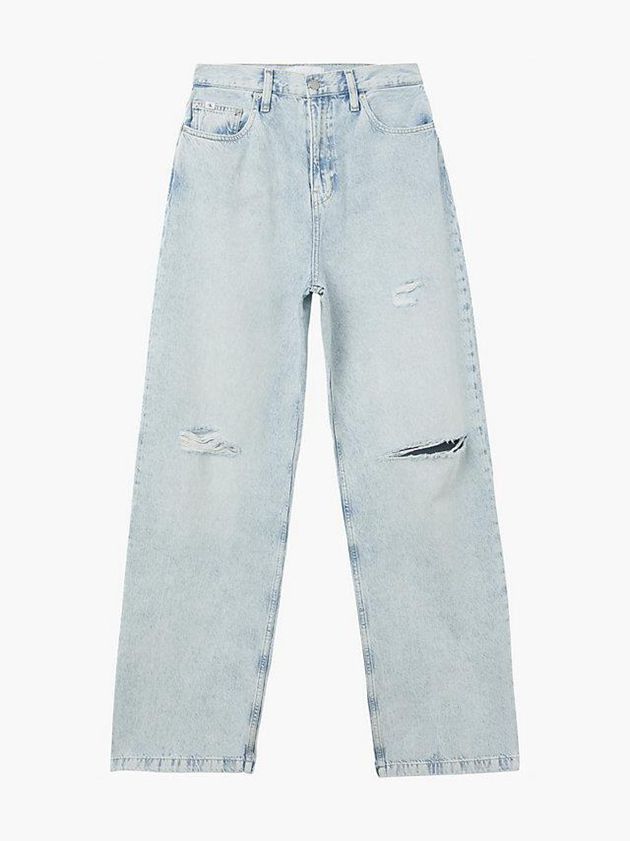Blue Calvin Klein High Rise Relaxed Women Jeans | RXKP-06714
