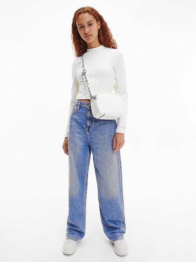 Blue Calvin Klein High Rise Relaxed Women Jeans | IOKY-25931