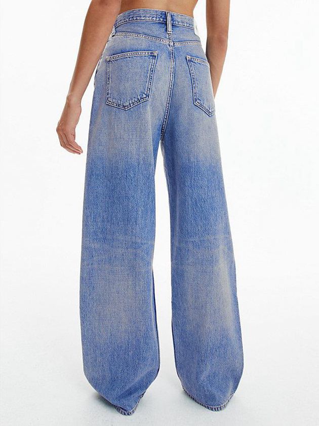 Blue Calvin Klein High Rise Relaxed Women Jeans | IOKY-25931