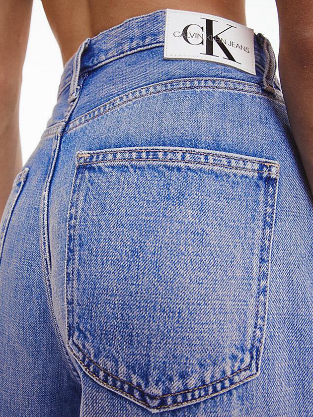 Blue Calvin Klein High Rise Relaxed Women Jeans | IOKY-25931