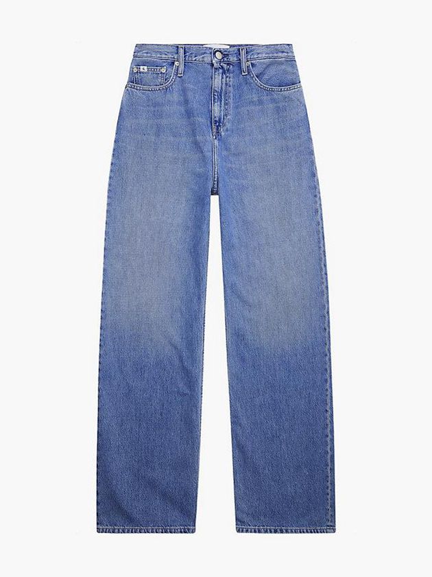 Blue Calvin Klein High Rise Relaxed Women Jeans | IOKY-25931