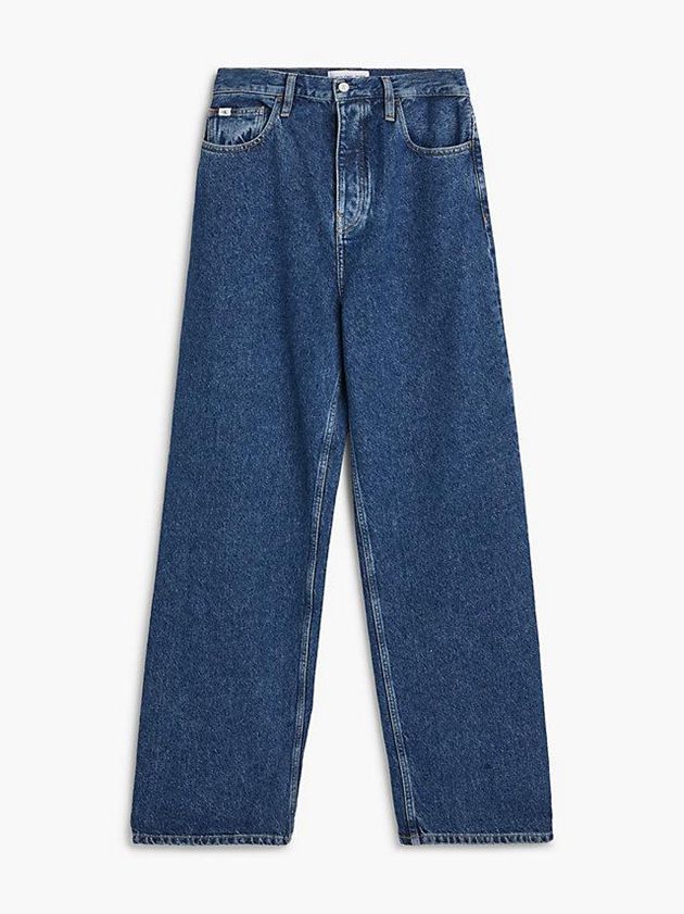 Blue Calvin Klein High Rise Relaxed Women Jeans | XQTG-68054