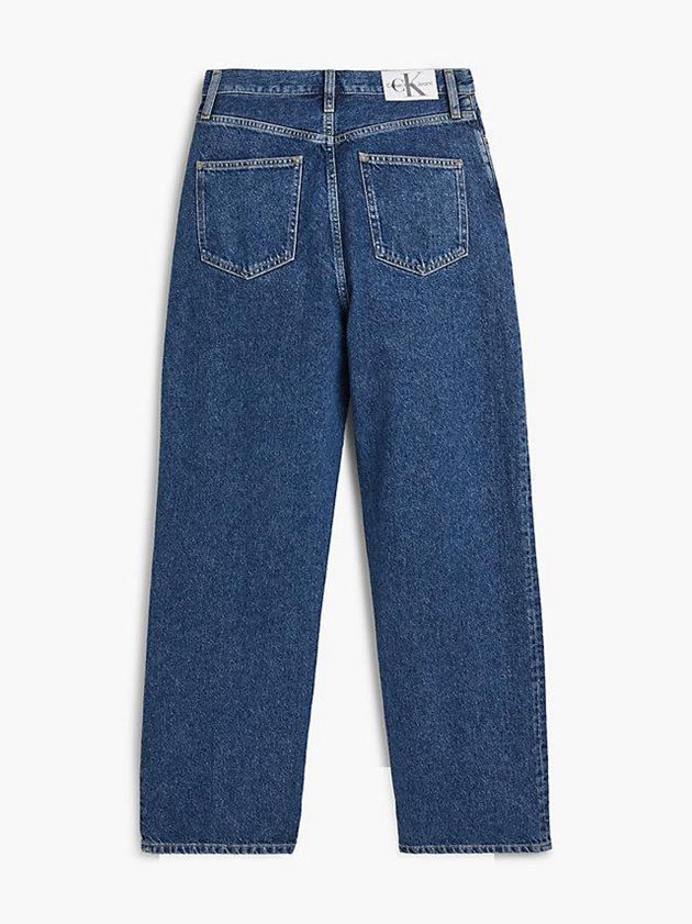 Blue Calvin Klein High Rise Relaxed Women Jeans | XQTG-68054