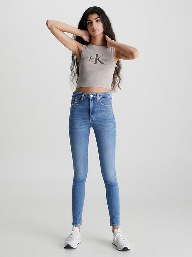 Blue Calvin Klein High Rise Skinny Women Jeans | GULR-57129