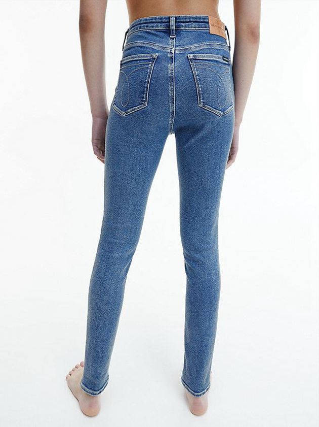 Blue Calvin Klein High Rise Skinny Women Jeans | XFUO-50413