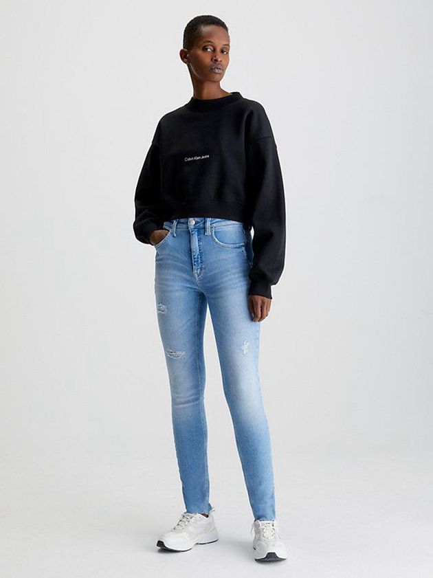 Blue Calvin Klein High Rise Skinny Women Jeans | HYEI-08179