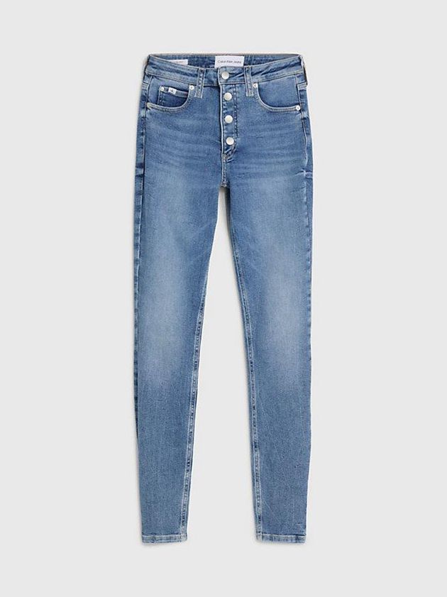 Blue Calvin Klein High Rise Skinny Women Jeans | NOHR-71958