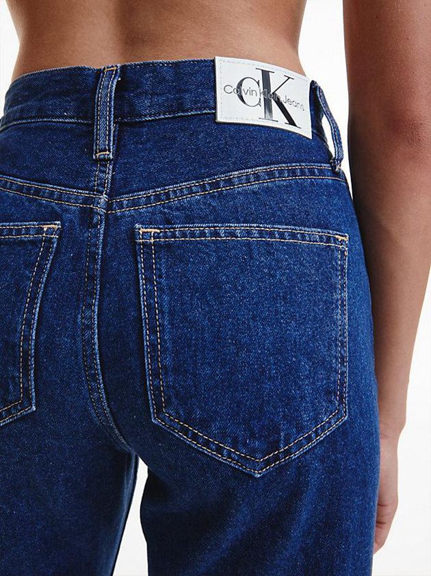 Blue Calvin Klein High Rise Straight Women Jeans | PZOY-70213