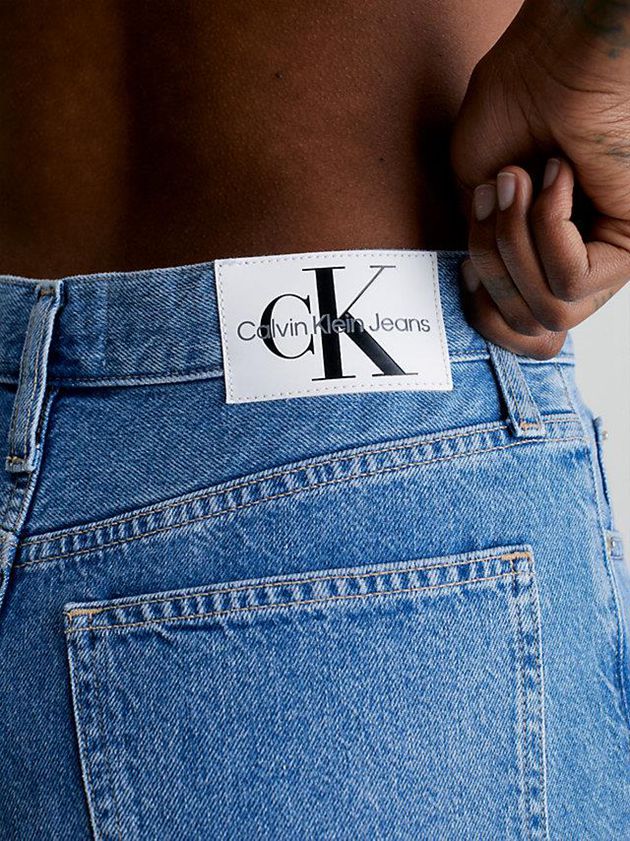Blue Calvin Klein High Rise Straight Women Jeans | ZDUY-70692