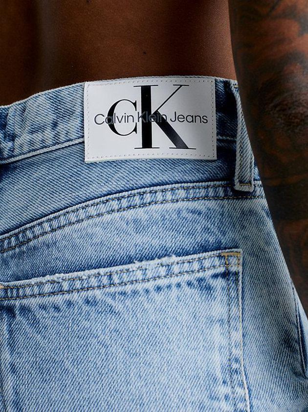 Blue Calvin Klein High Rise Straight Women Jeans | PJKQ-85160