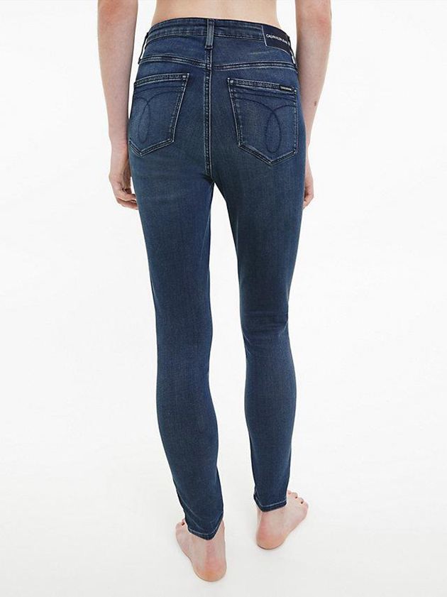 Blue Calvin Klein High Rise Super Skinny Ankle Women Jeans | PKLM-31905
