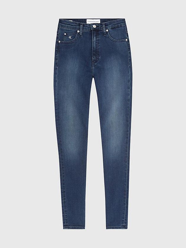Blue Calvin Klein High Rise Super Skinny Ankle Women Jeans | PKLM-31905