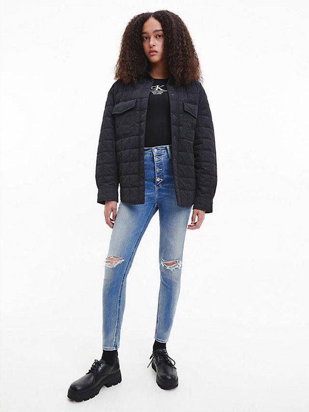 Blue Calvin Klein High Rise Super Skinny Ankle Women Jeans | NPIR-87610
